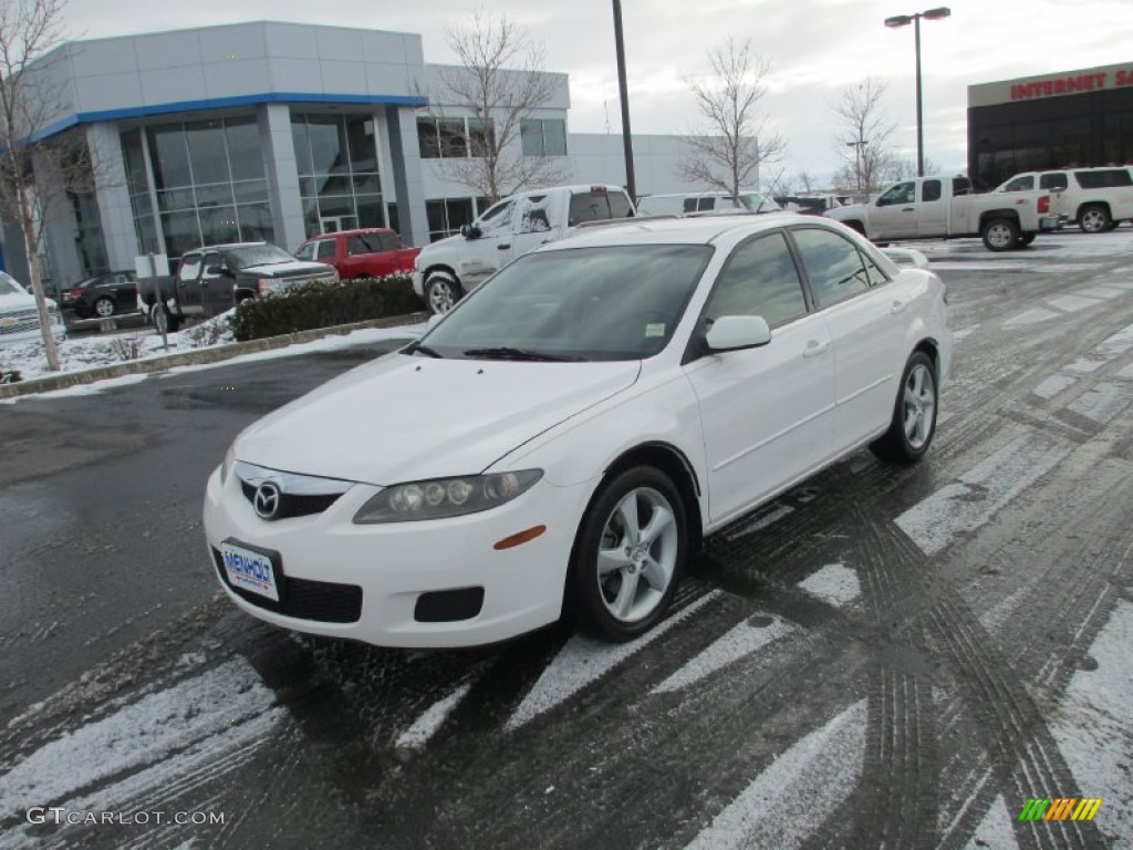 2006 MAZDA6 s Sedan - Performance White / Beige photo #2