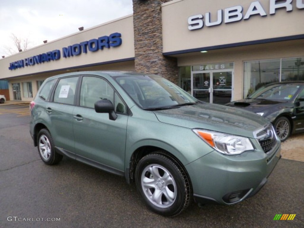 2014 Forester 2.5i - Jasmin Green Metallic / Platinum photo #1