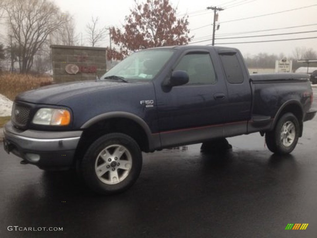 2003 F150 FX4 SuperCab 4x4 - True Blue Metallic / Medium Graphite Grey photo #1