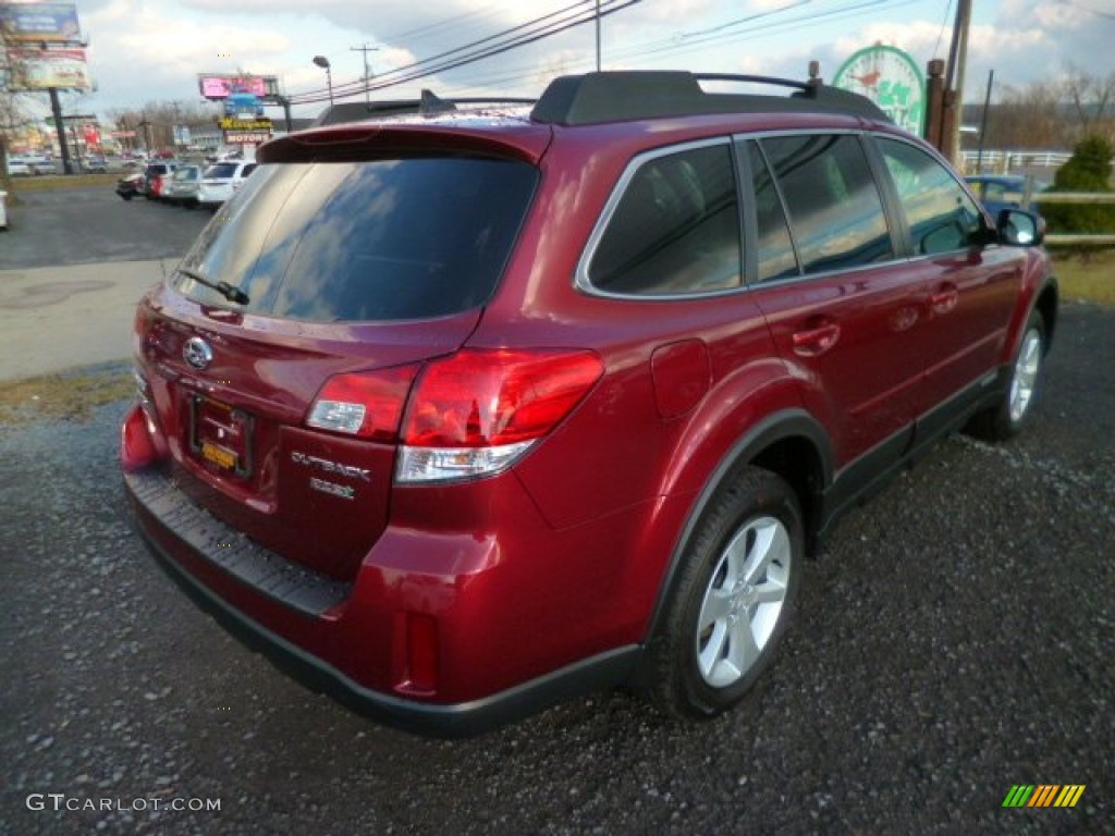 2014 Outback 2.5i Premium - Venetian Red Pearl / Black photo #7