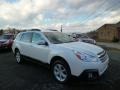 2014 Satin White Pearl Subaru Outback 2.5i Premium  photo #1