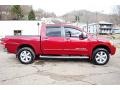 2008 Red Alert Nissan Titan LE Crew Cab 4x4  photo #8