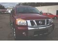 2008 Red Alert Nissan Titan LE Crew Cab 4x4  photo #10