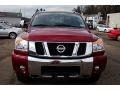 2008 Red Alert Nissan Titan LE Crew Cab 4x4  photo #11