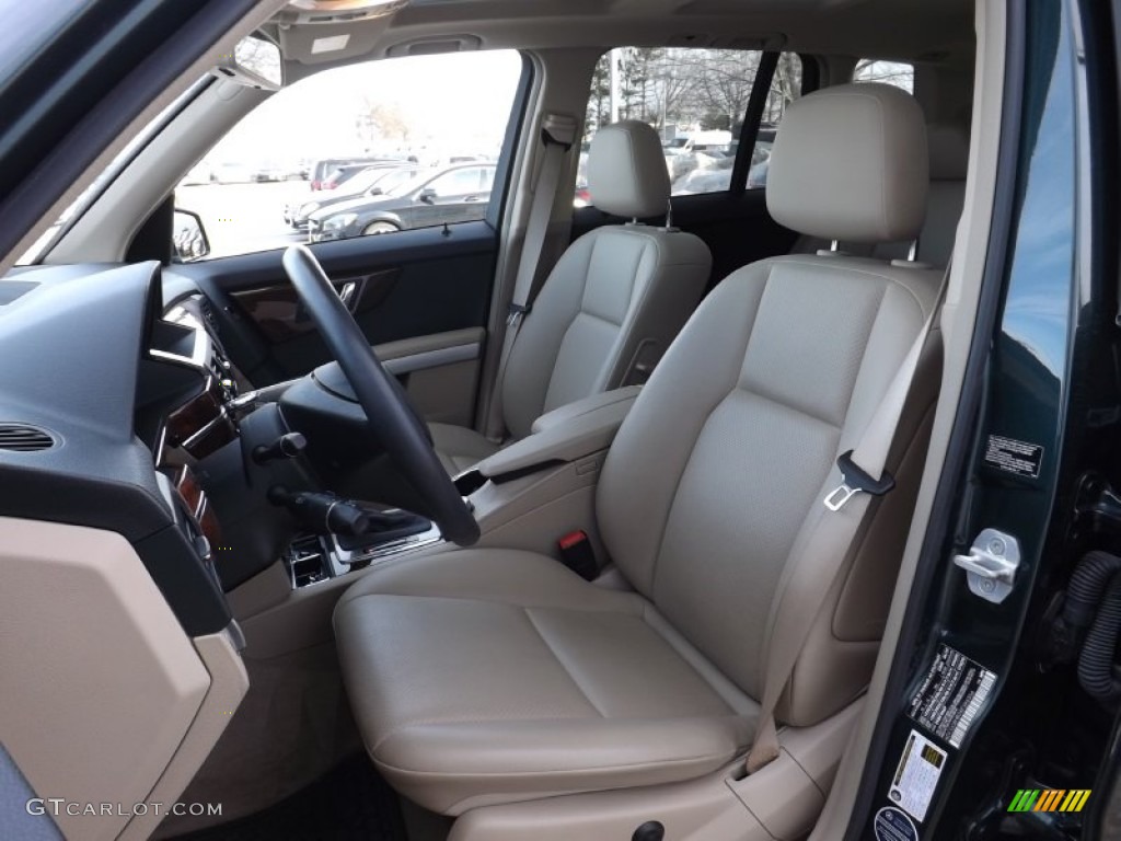 2010 GLK 350 4Matic - Jade Green Metallic / Almond/Black photo #10