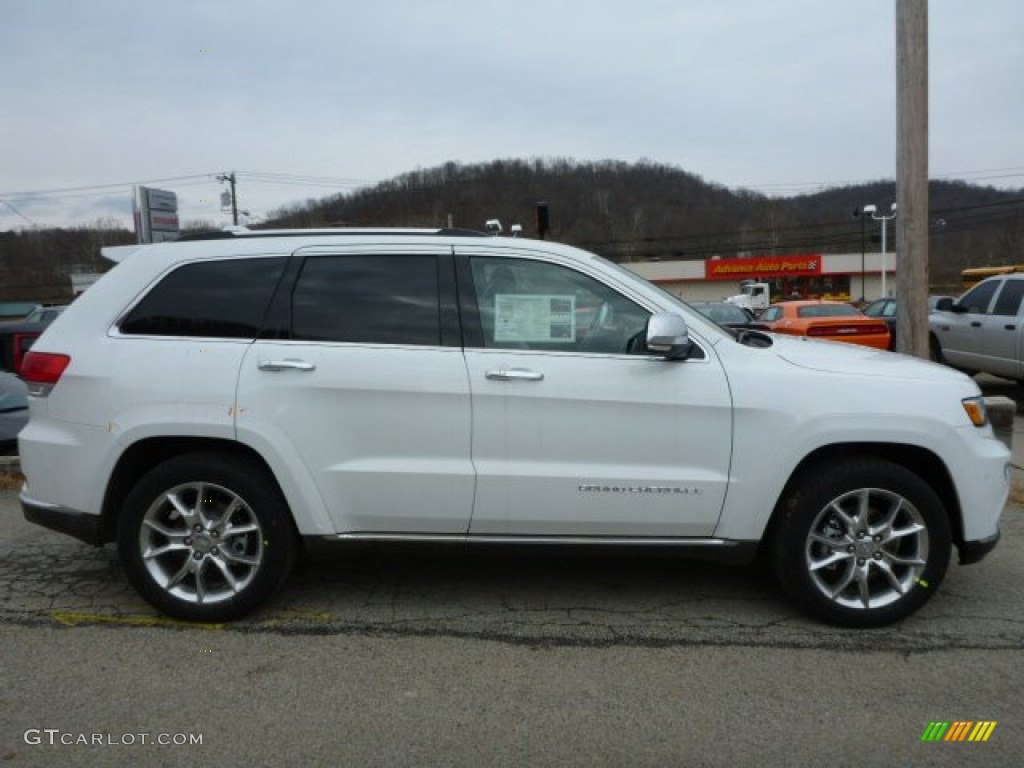 2014 Grand Cherokee Summit 4x4 - Bright White / Summit Grand Canyon Jeep Brown Natura Leather photo #5