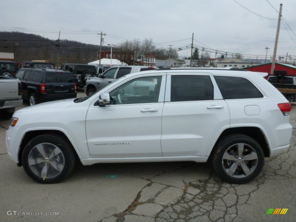 2014 Grand Cherokee Overland 4x4 - Bright White / Overland Nepal Jeep Brown Light Frost photo #2