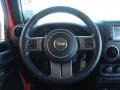 Black 2013 Jeep Wrangler Unlimited Moab Edition 4x4 Steering Wheel