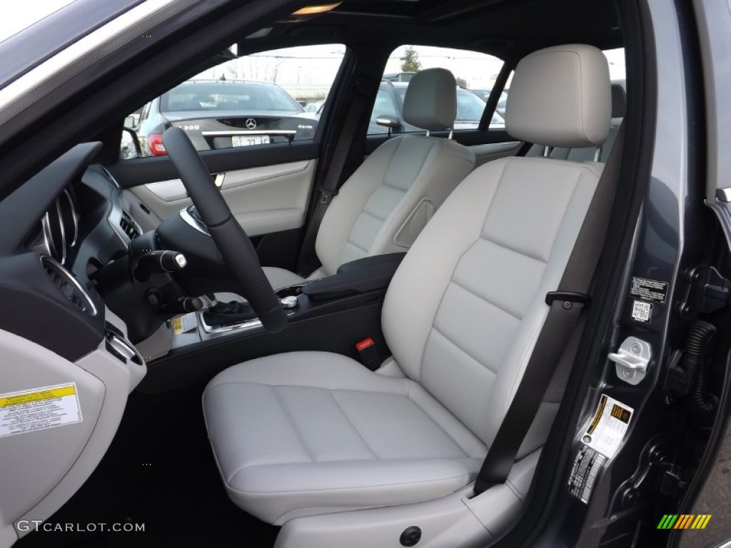 Ash/Black Interior 2014 Mercedes-Benz C 300 4Matic Sport Photo #89758864