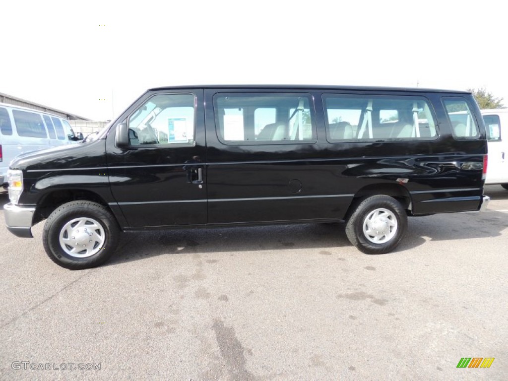 2013 E Series Van E350 XLT Extended Passenger - Black / Medium Flint photo #2
