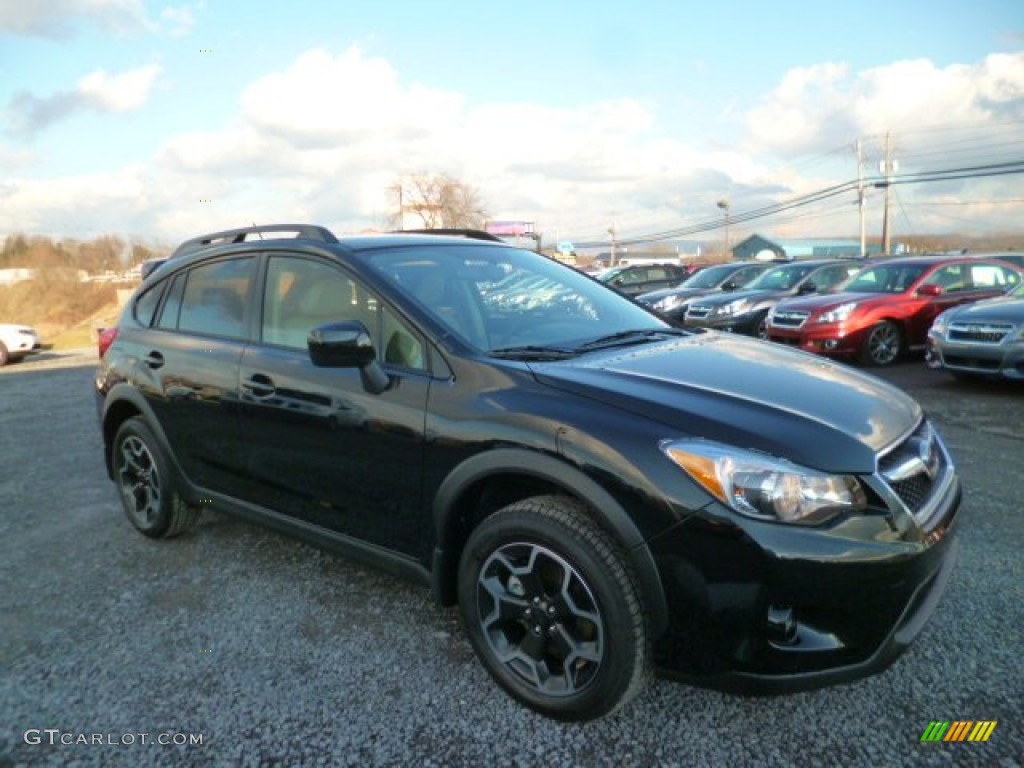 2014 XV Crosstrek 2.0i Premium - Crystal Black Silica / Ivory photo #1