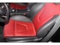 Black/Magma Red Front Seat Photo for 2013 Audi S4 #89760970