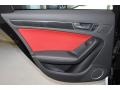 Black/Magma Red Door Panel Photo for 2013 Audi S4 #89761054