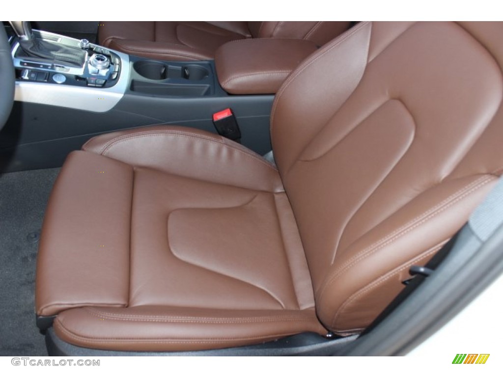 2014 A4 2.0T quattro Sedan - Ibis White / Chestnut Brown/Black photo #11