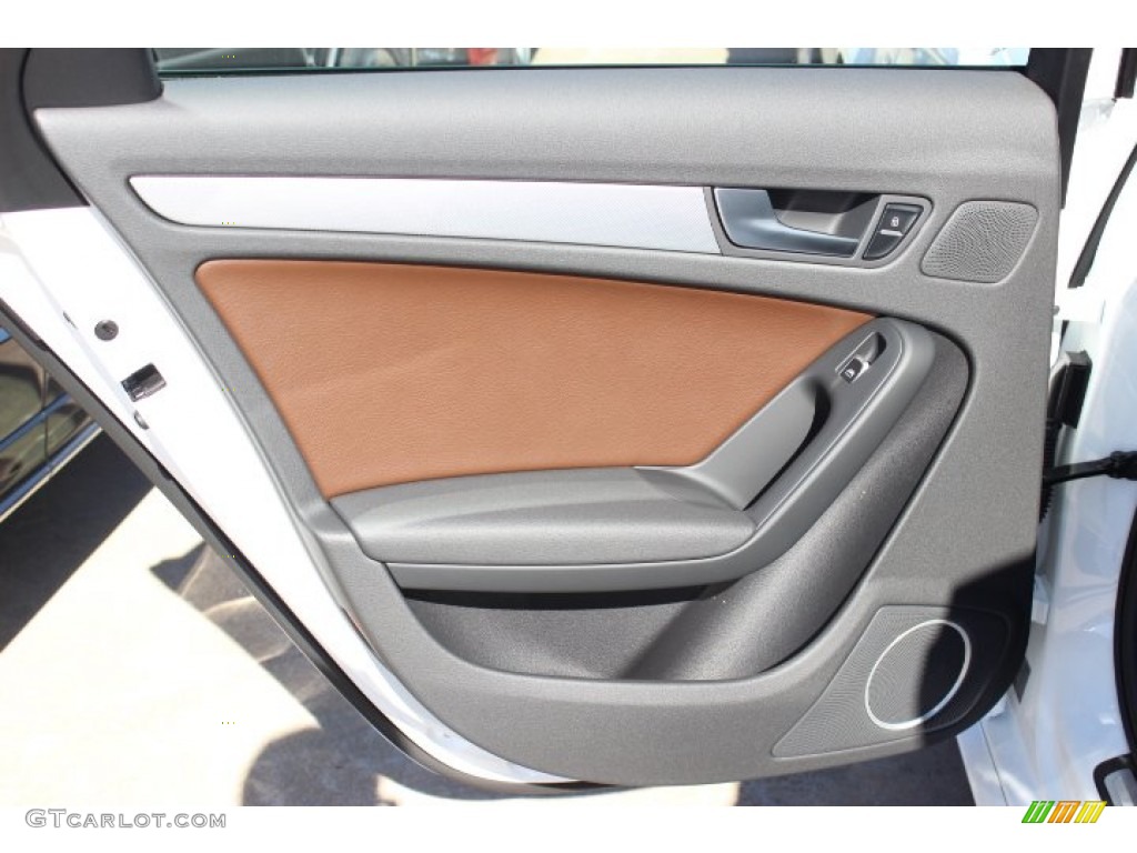 2014 A4 2.0T quattro Sedan - Ibis White / Chestnut Brown/Black photo #26