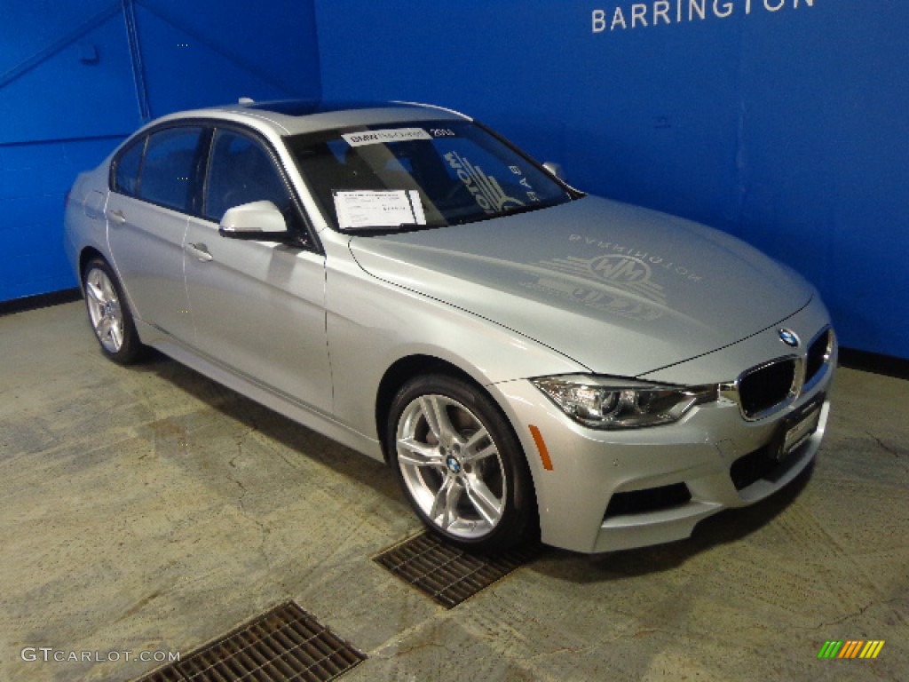 2014 3 Series 335i xDrive Sedan - Glacier Silver Metallic / Black photo #4