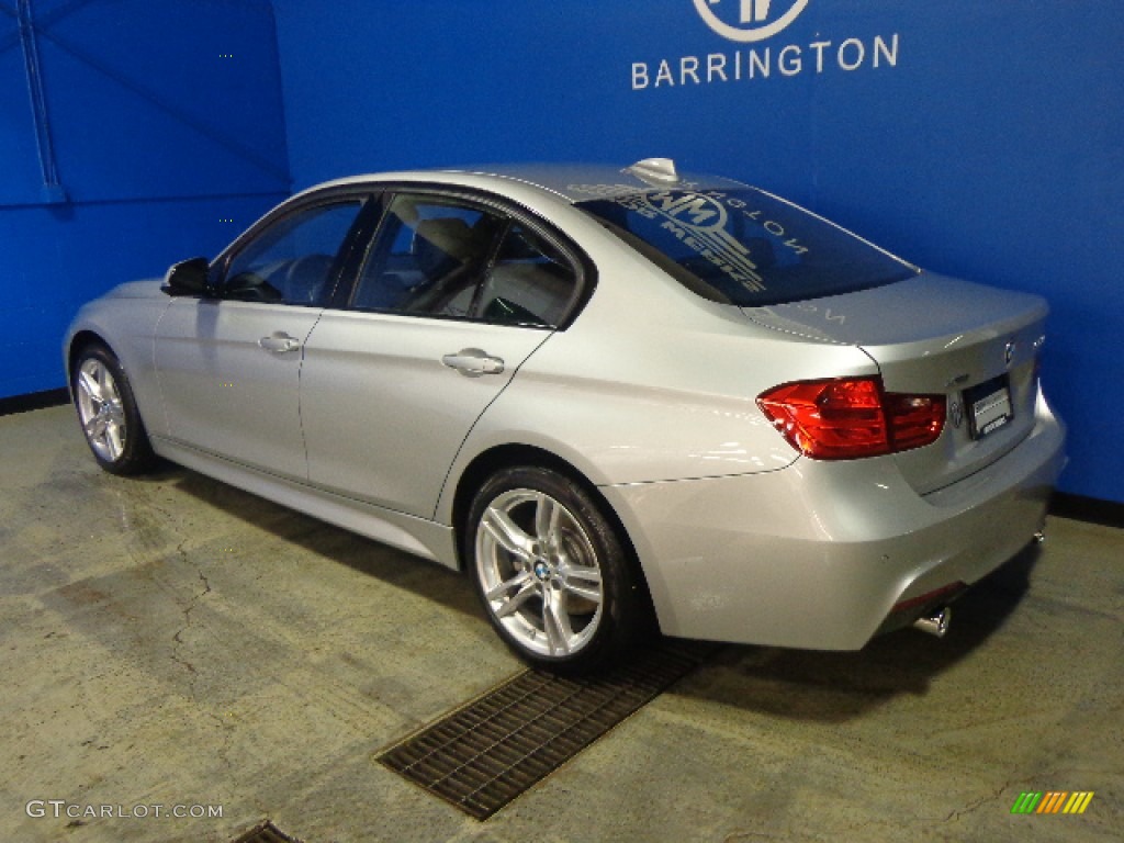 2014 3 Series 335i xDrive Sedan - Glacier Silver Metallic / Black photo #5