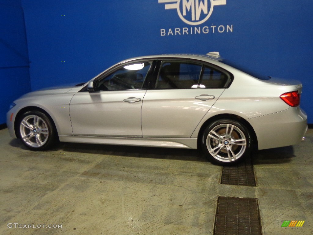 2014 3 Series 335i xDrive Sedan - Glacier Silver Metallic / Black photo #6