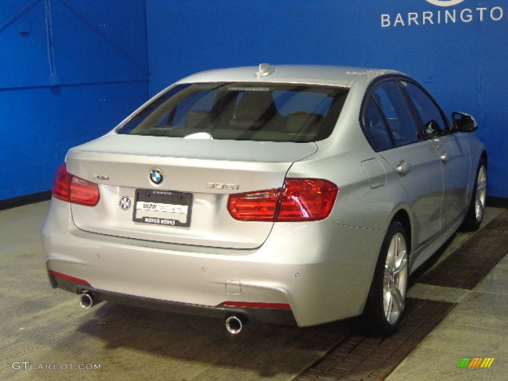 2014 3 Series 335i xDrive Sedan - Glacier Silver Metallic / Black photo #13