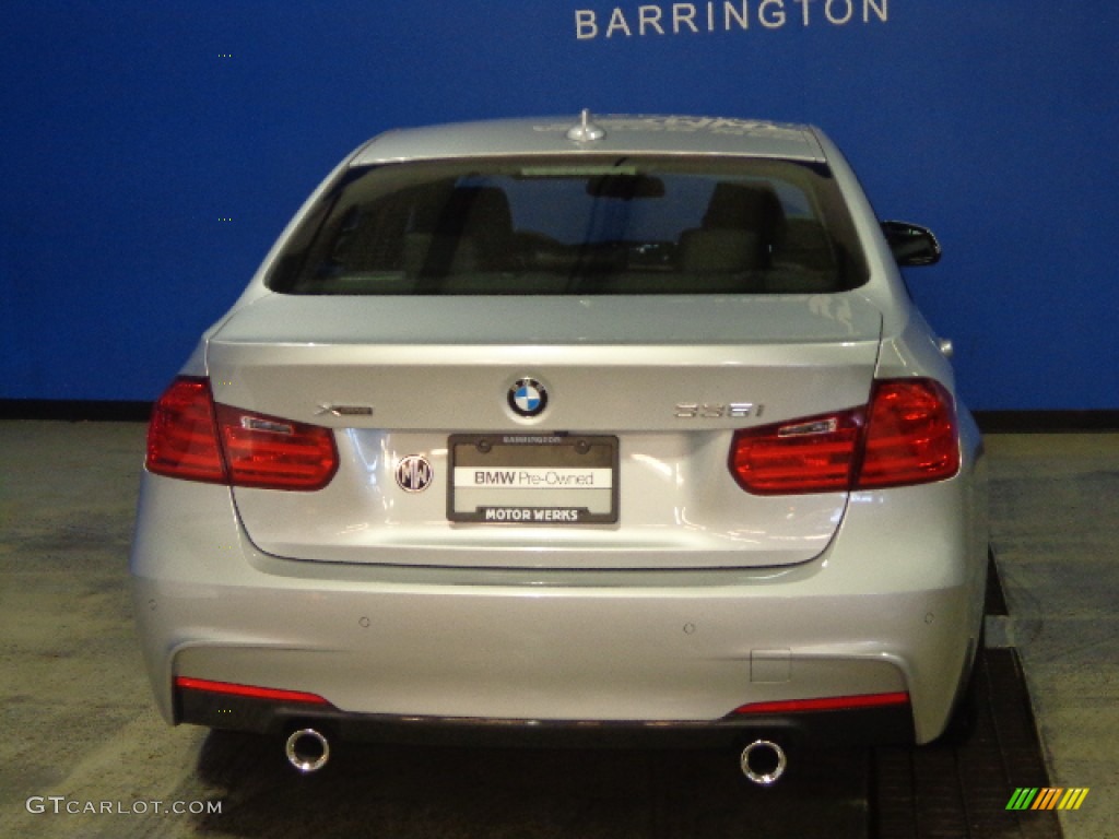 2014 3 Series 335i xDrive Sedan - Glacier Silver Metallic / Black photo #14