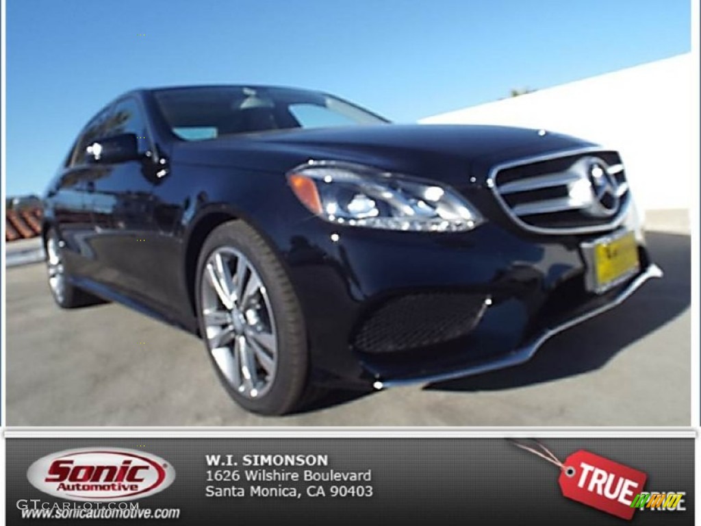 2014 E 350 Sport Sedan - Black / Black photo #1
