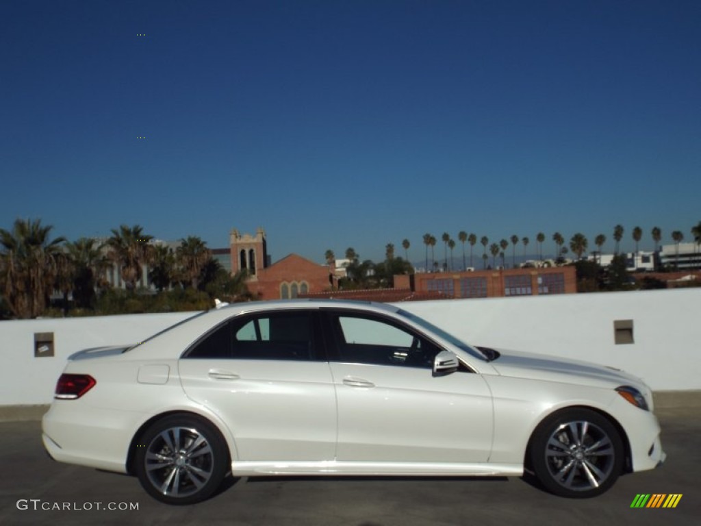 2014 E 350 Sport Sedan - Diamond White Metallic / Black photo #3