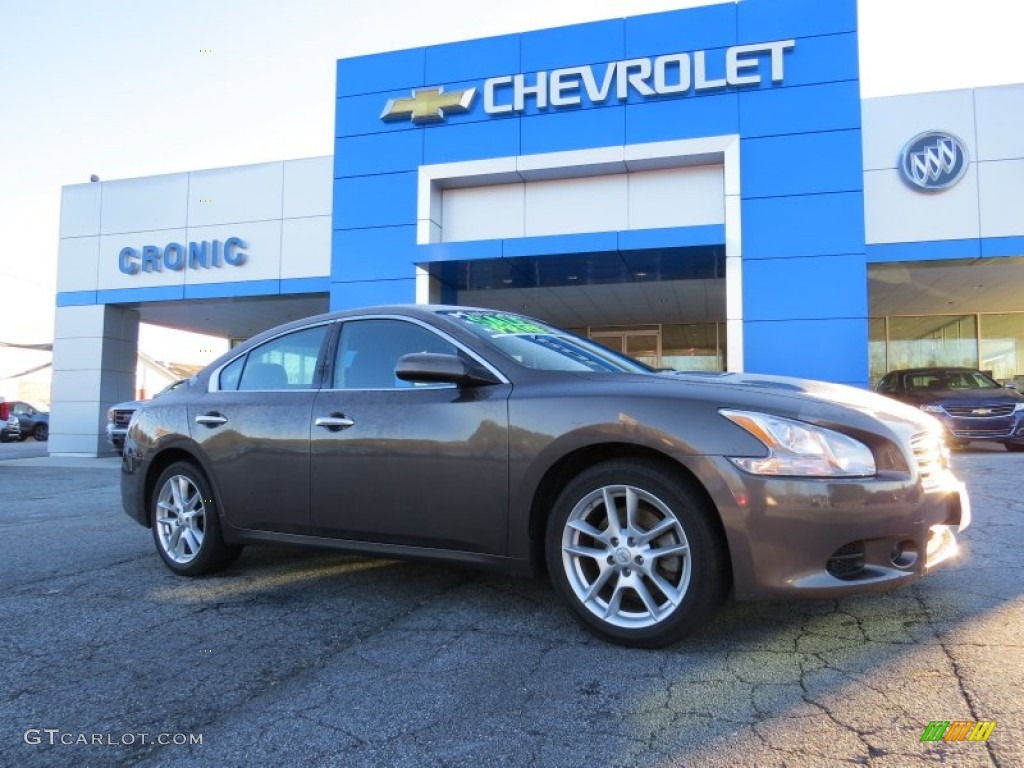 2012 Maxima 3.5 S - Java Metallic / Charcoal photo #1