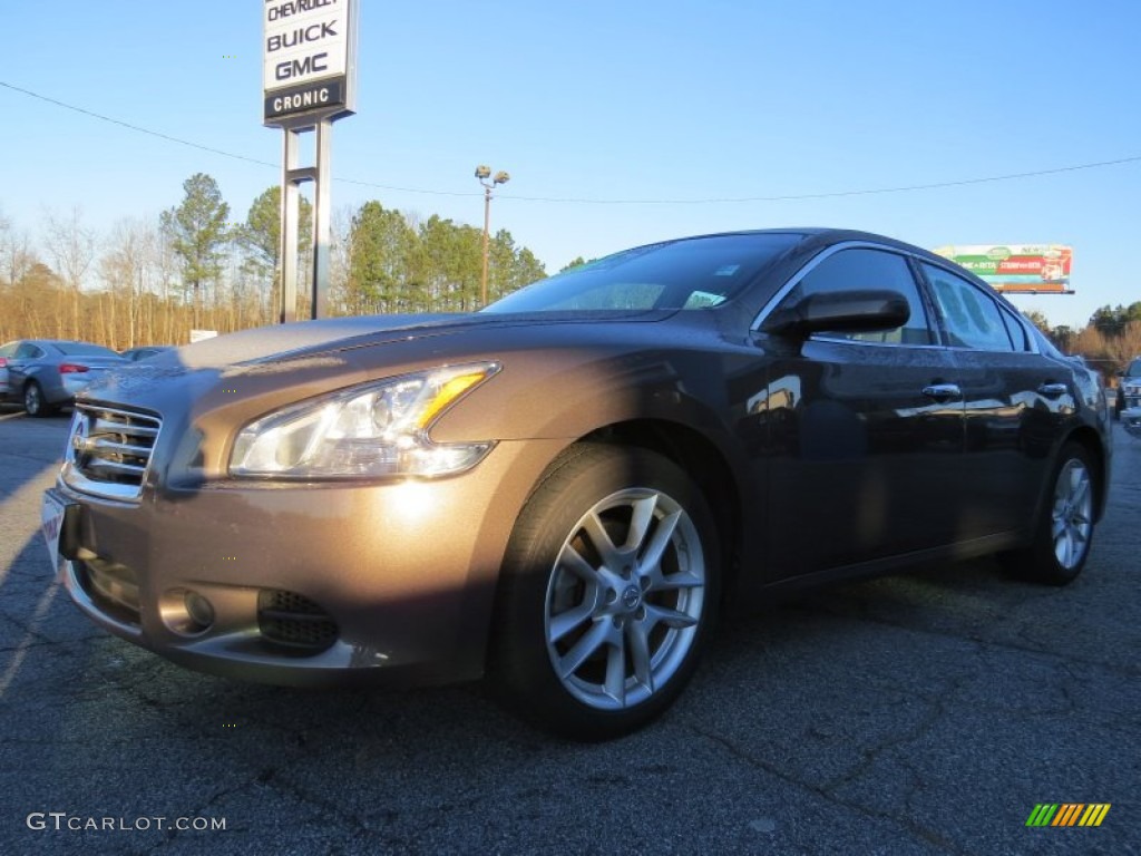 2012 Maxima 3.5 S - Java Metallic / Charcoal photo #3