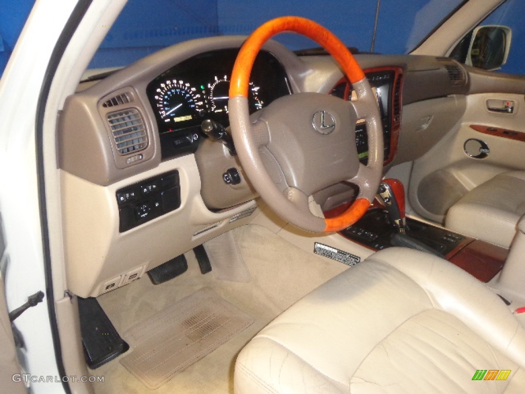2002 LX 470 - Golden Pearl / Ivory photo #24