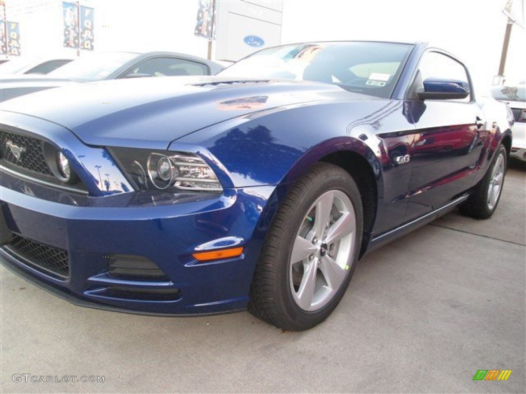 2014 Mustang GT Coupe - Deep Impact Blue / Charcoal Black photo #1