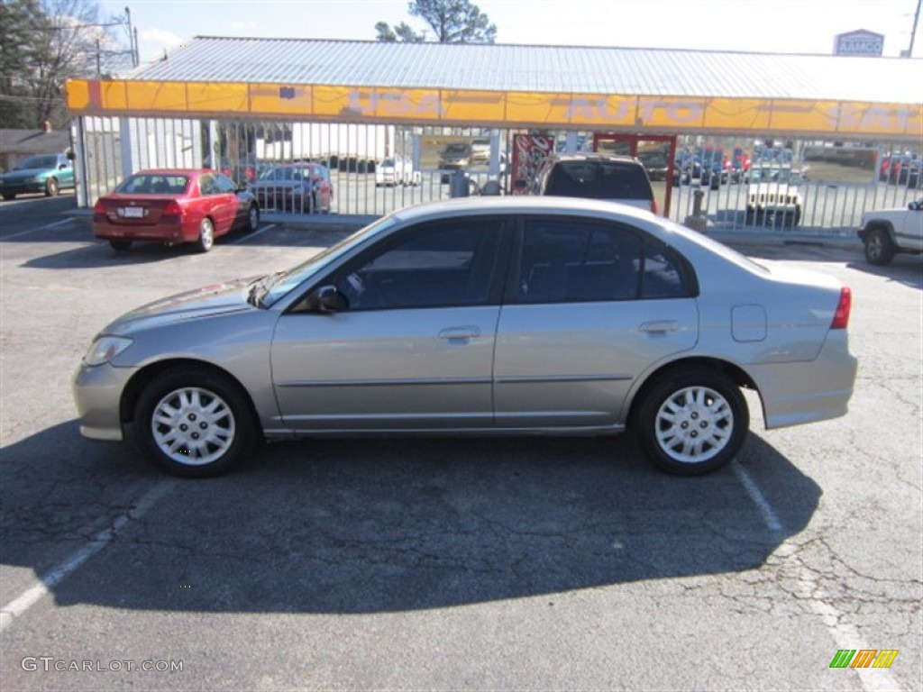 2004 Civic LX Sedan - Shoreline Mist Metallic / Ivory Beige photo #2