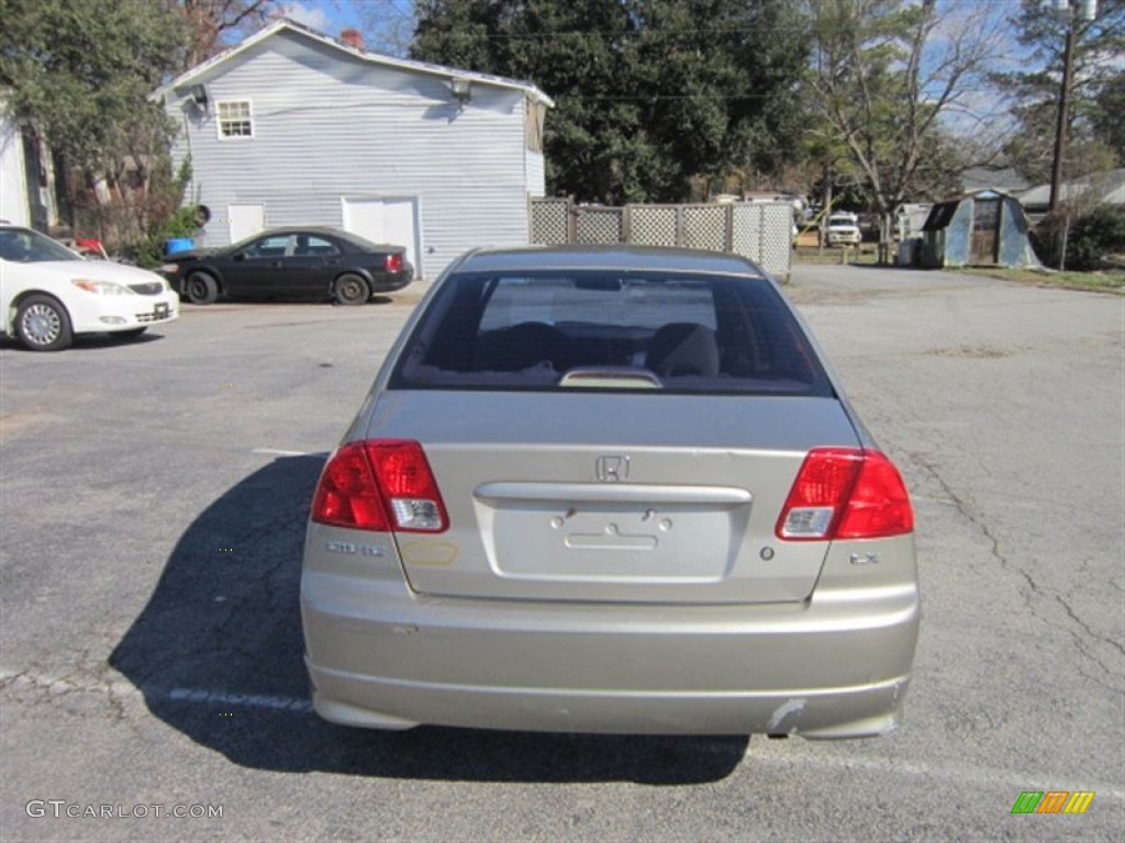 2004 Civic LX Sedan - Shoreline Mist Metallic / Ivory Beige photo #3