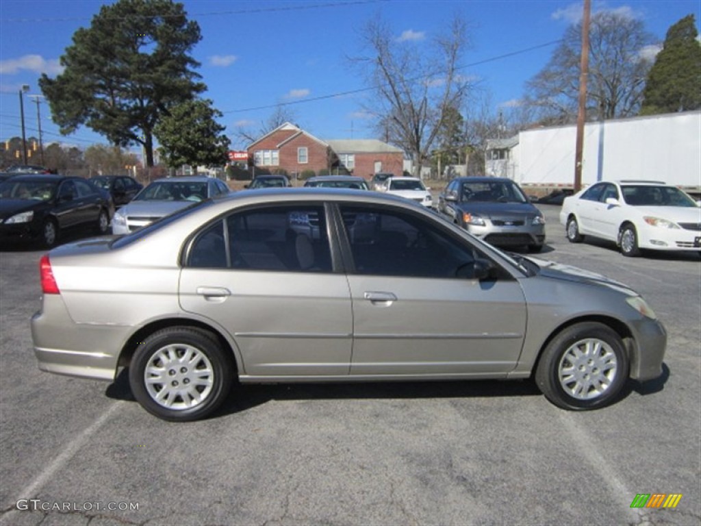Shoreline Mist Metallic 2004 Honda Civic LX Sedan Exterior Photo #89765582
