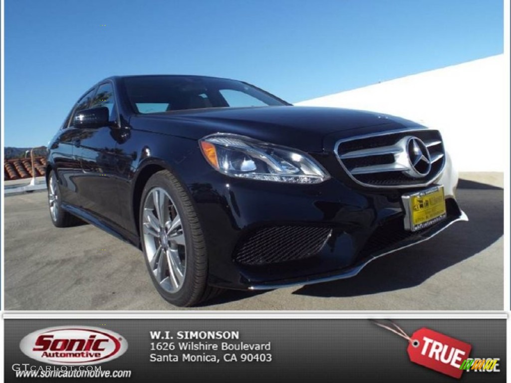 2014 E 350 Sport Sedan - Black / Black photo #1