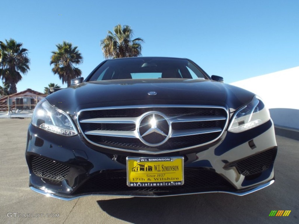 2014 E 350 Sport Sedan - Black / Black photo #2