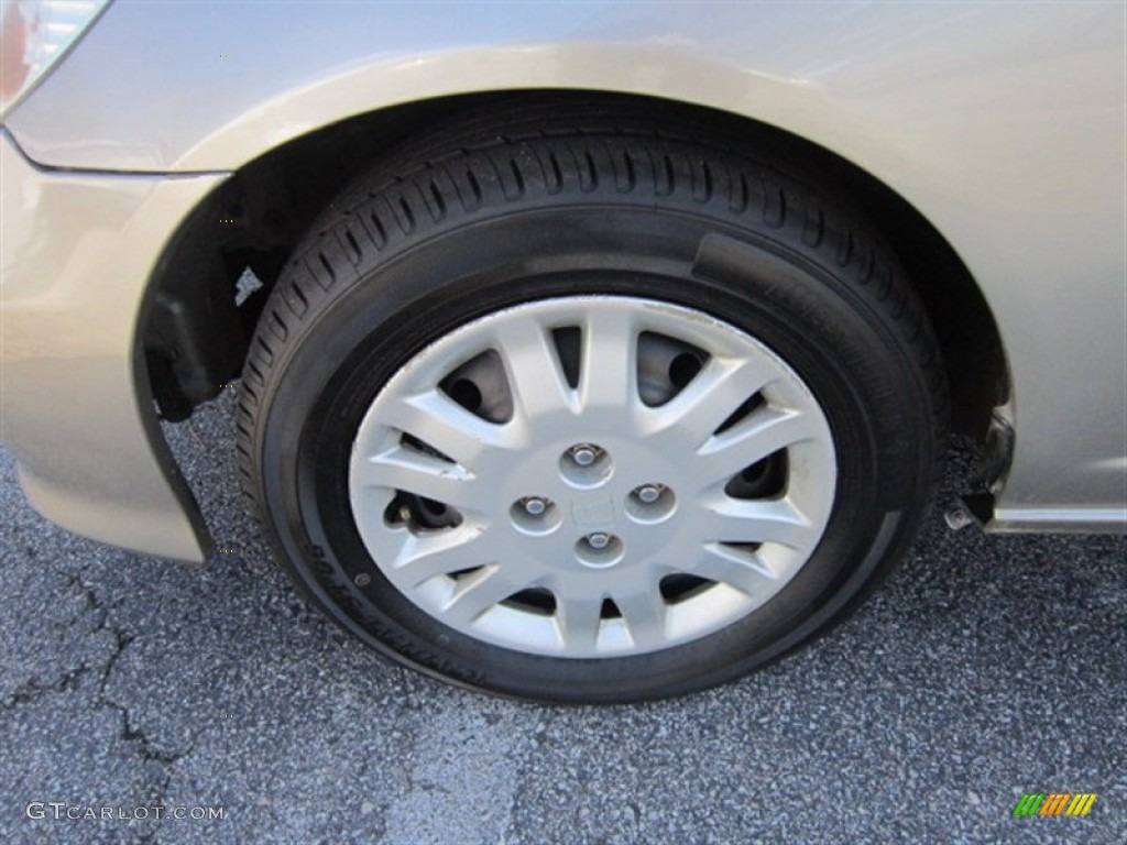 2004 Civic LX Sedan - Shoreline Mist Metallic / Ivory Beige photo #8