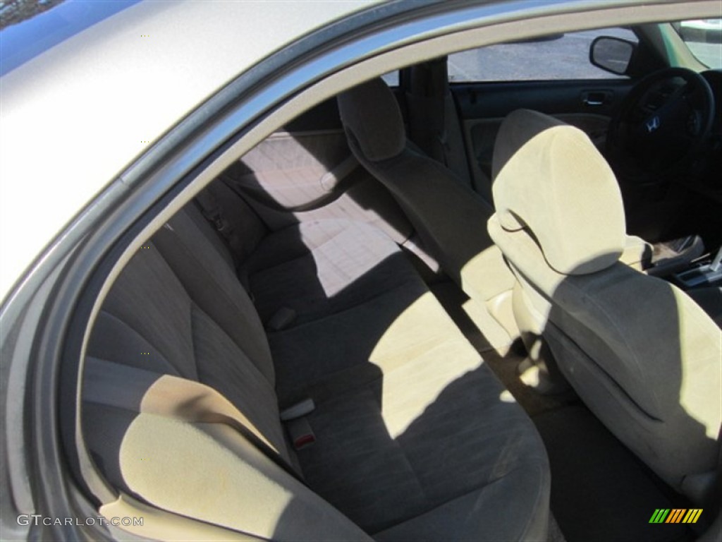 2004 Civic LX Sedan - Shoreline Mist Metallic / Ivory Beige photo #16