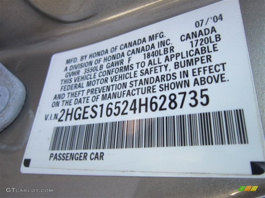 2004 Civic LX Sedan - Shoreline Mist Metallic / Ivory Beige photo #21