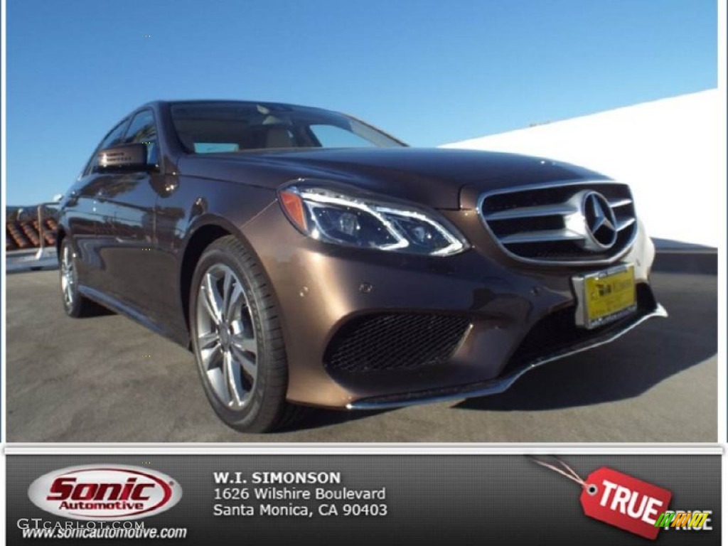 2014 Dolomite Brown Metallic Mercedes Benz E E250 Bluetec Sedan