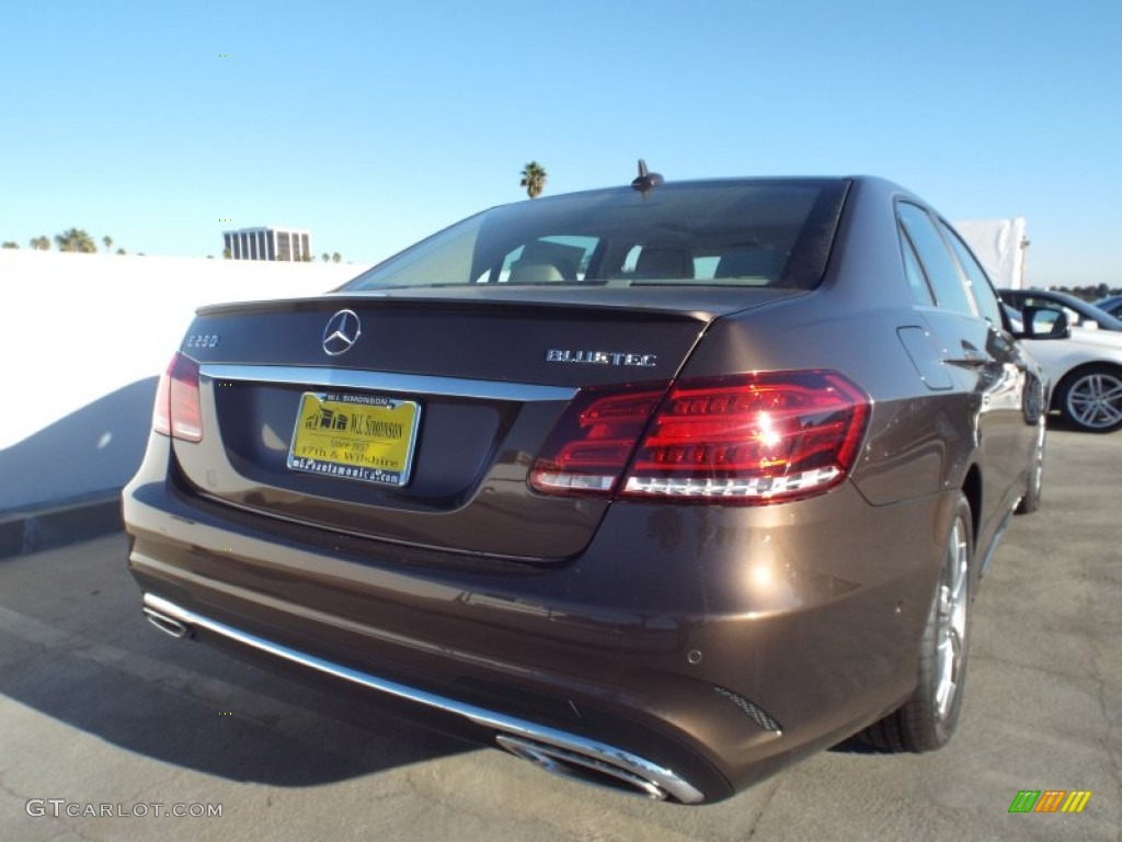 2014 E E250 BlueTEC Sedan - Dolomite Brown Metallic / Silk Beige/Espresso Brown photo #4
