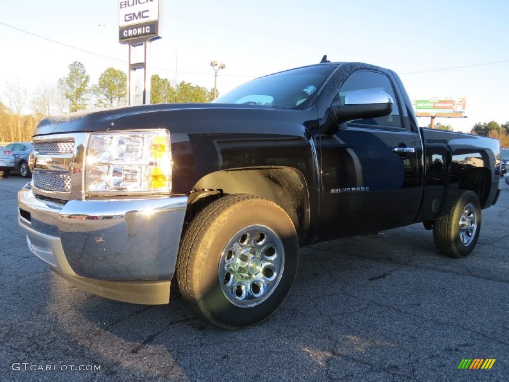 2013 Silverado 1500 LS Regular Cab - Black / Dark Titanium photo #3