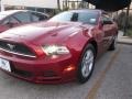 2014 Ruby Red Ford Mustang V6 Coupe  photo #1