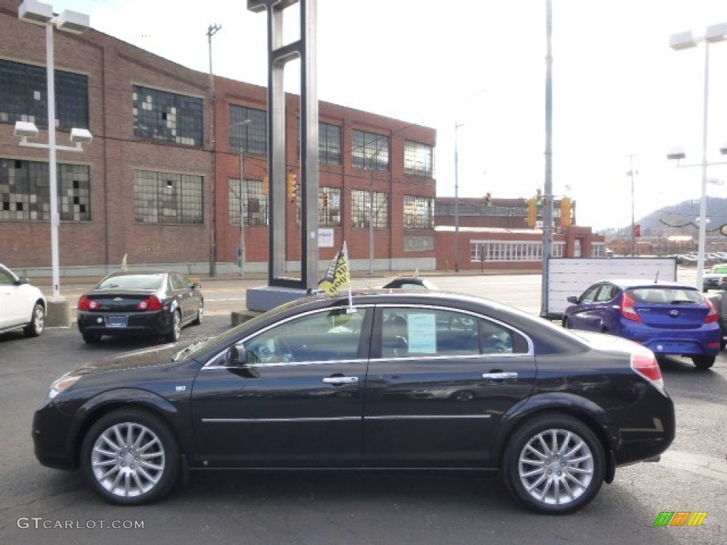 2009 Aura XR V6 - Carbon Flash Metallic / Morocco Brown photo #5