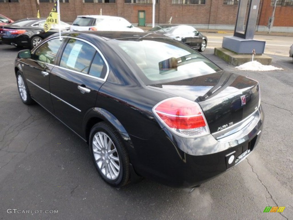 2009 Aura XR V6 - Carbon Flash Metallic / Morocco Brown photo #6