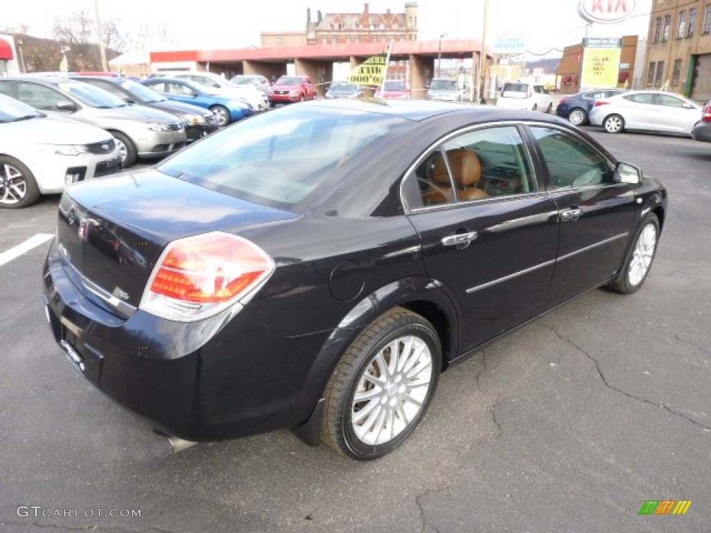 2009 Aura XR V6 - Carbon Flash Metallic / Morocco Brown photo #8