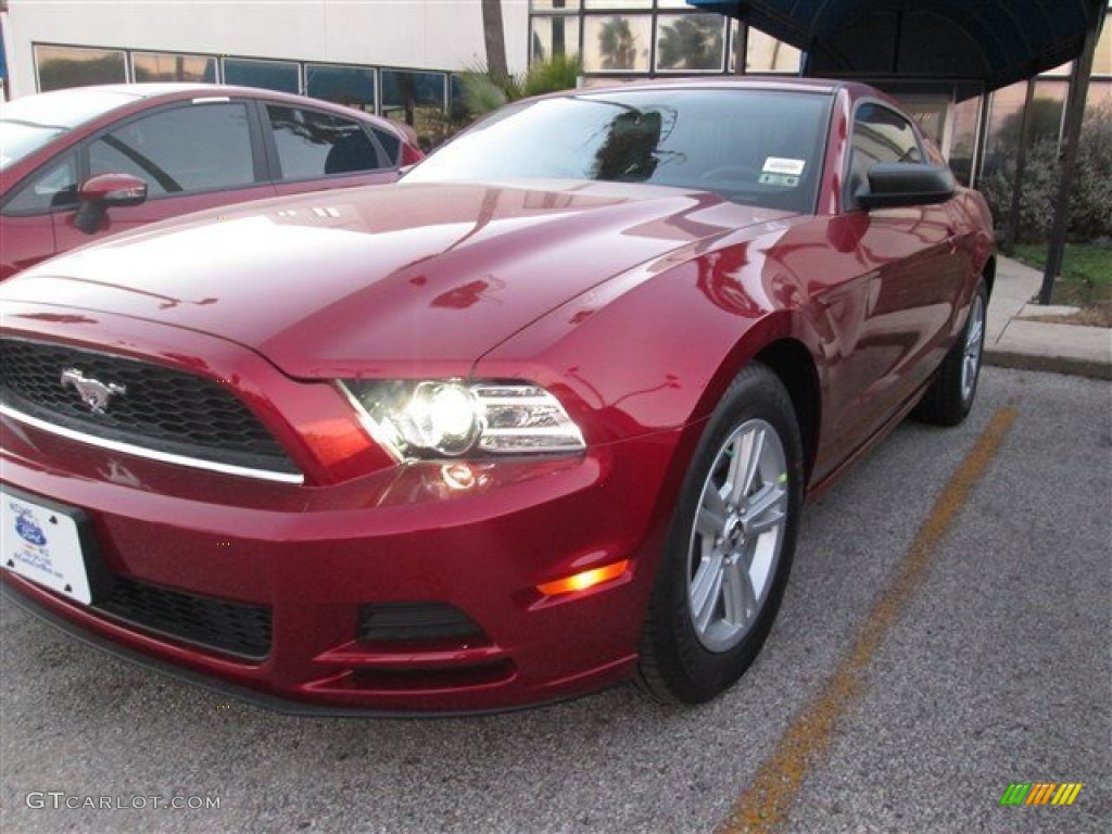 2014 Mustang V6 Coupe - Ruby Red / Charcoal Black photo #13