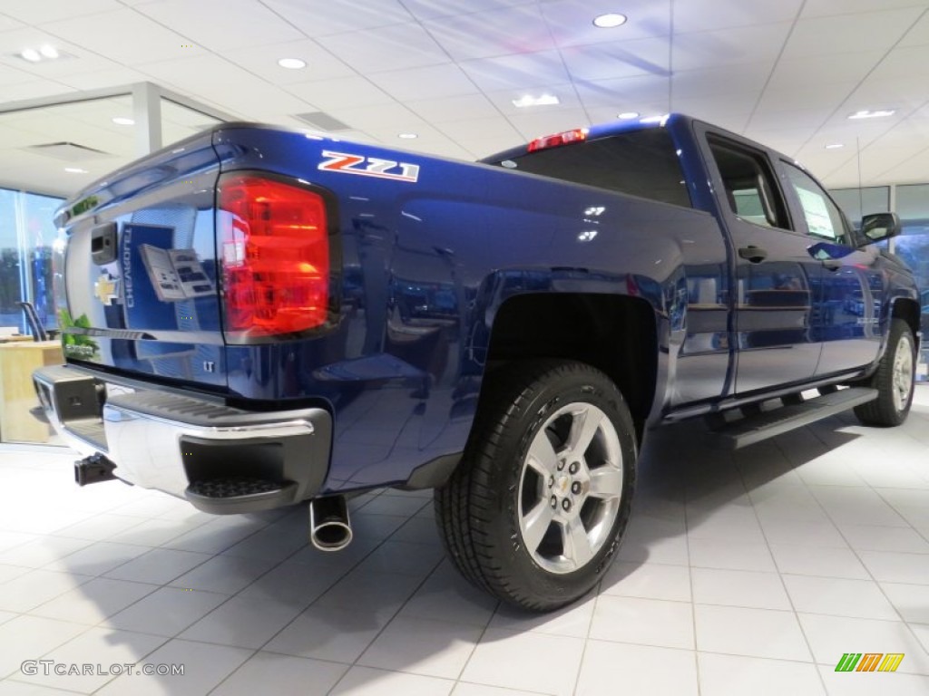 2014 Silverado 1500 LT Z71 Crew Cab - Blue Topaz Metallic / Jet Black photo #4