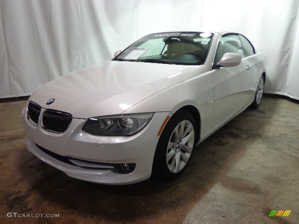 2011 3 Series 328i Convertible - Mineral White Metallic / Cream Beige Dakota Leather photo #3