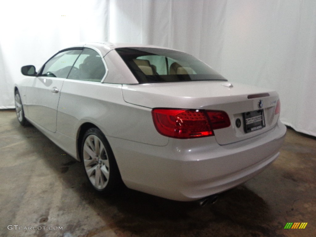 2011 3 Series 328i Convertible - Mineral White Metallic / Cream Beige Dakota Leather photo #15