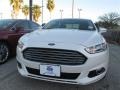 2014 White Platinum Ford Fusion Titanium  photo #2